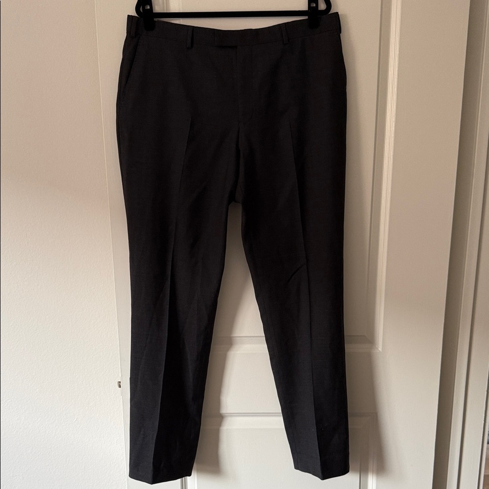 NWT - Charles Tyrwhitt - Natural Stretch Twill Suit Trouser - Charcoal